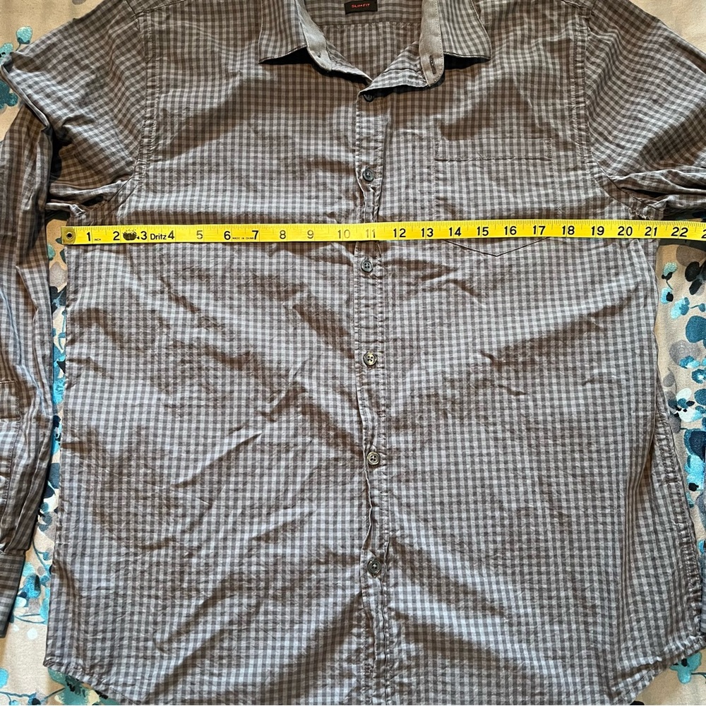 Structure Collection Mens large checkered button down - Picture 5 of 6